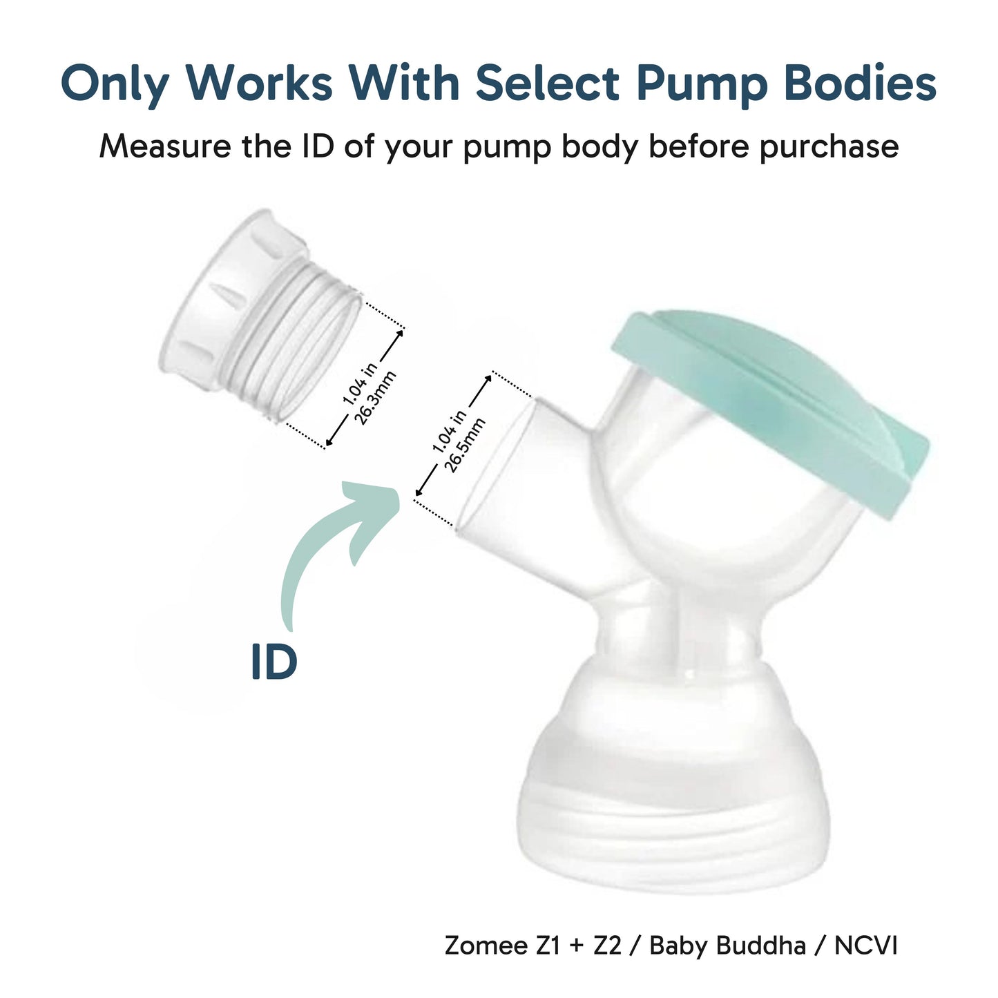Adapters for Zomee & Baby Buddha with 2 piece connectors