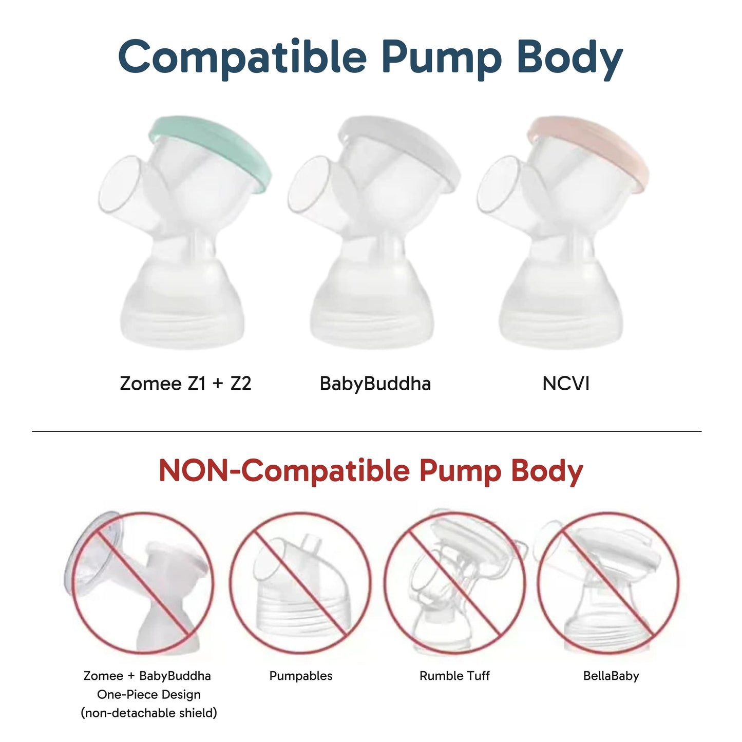 Adapters for Zomee & Baby Buddha with 2 piece connectors