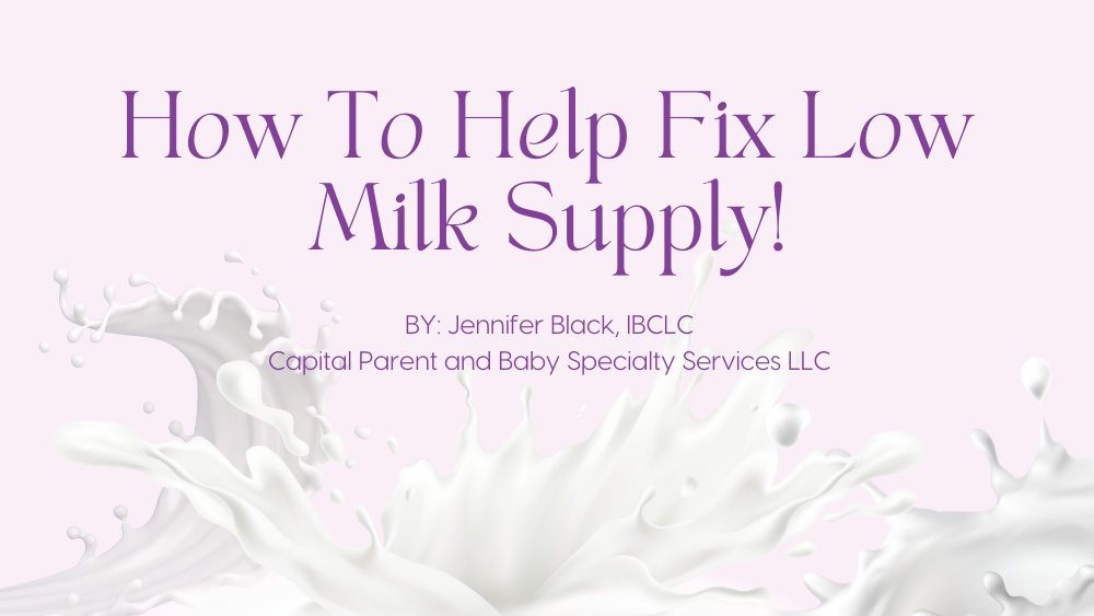 Fix low milk supply