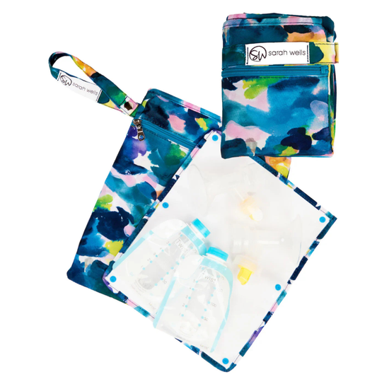 Sarah Wells Pumparoo Wet/Dry Bag with Staging Mat® (Aquarelle)