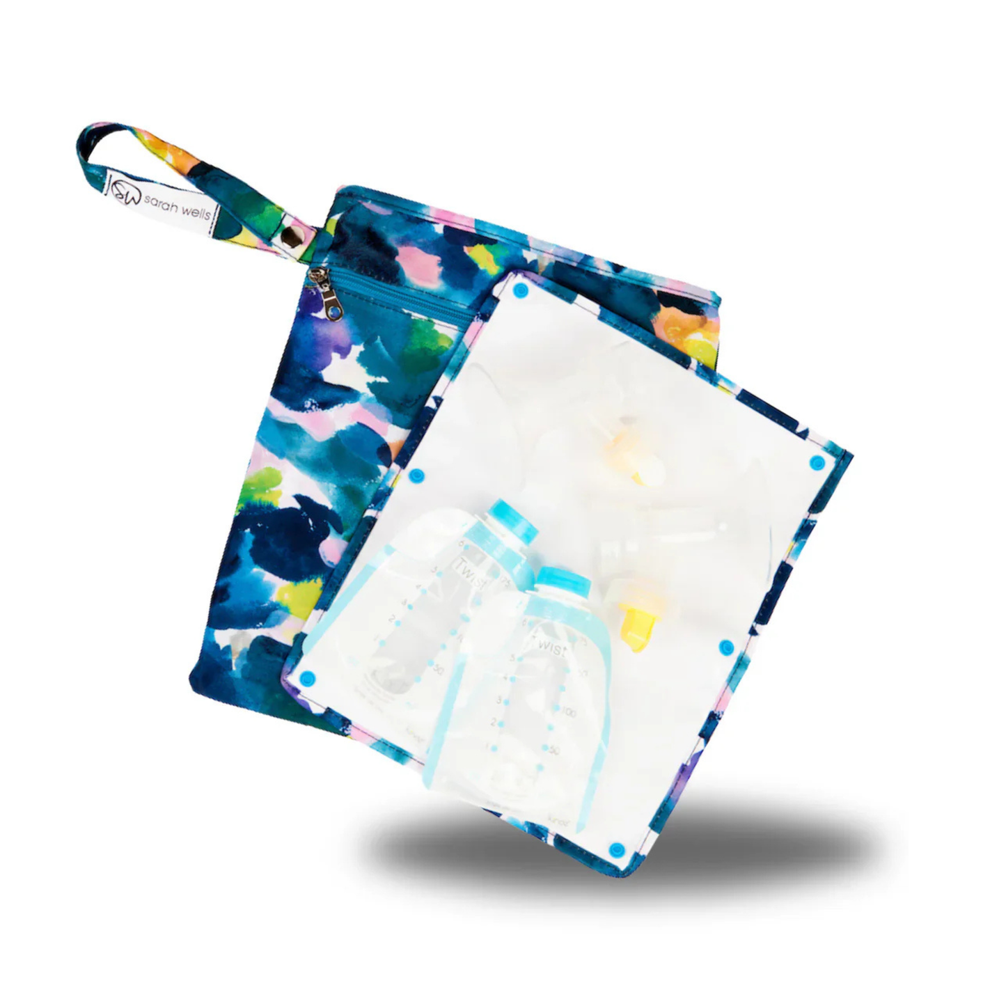 Sarah Wells Pumparoo Wet/Dry Bag with Staging Mat® (Aquarelle)