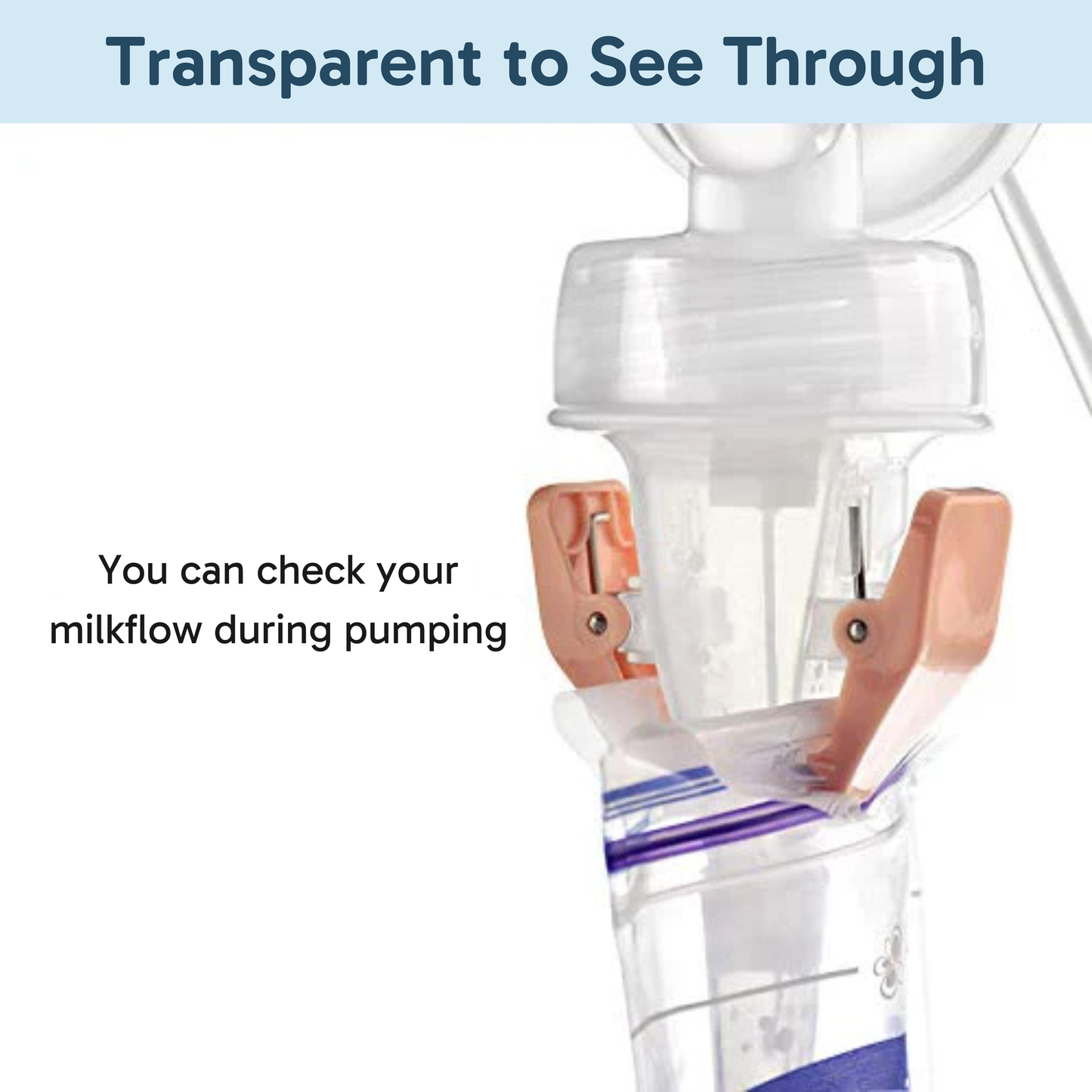 Milkbag Adapter — For Medela and Select Ameda Pumps