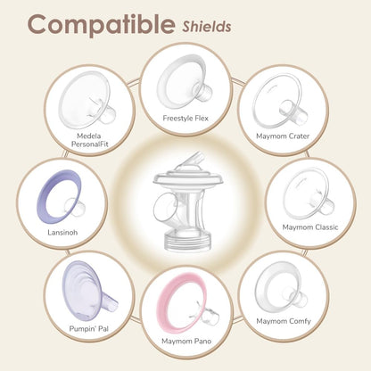 Maymom Brand Adapter Kit for Ardo Pumps, pair