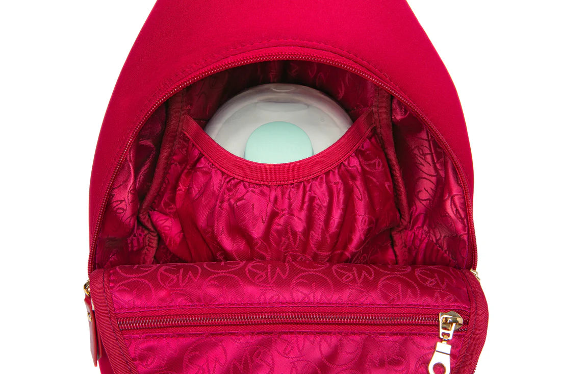 Allie Sling Pump Bag by Sarah Wells in Red