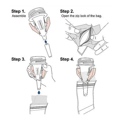 Milkbag Adapter — For Spectra and Avent Pumps