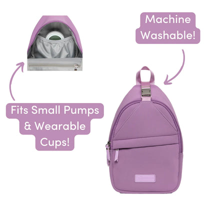 Allie Sling Pump Bag by Sarah Wells in Lavender